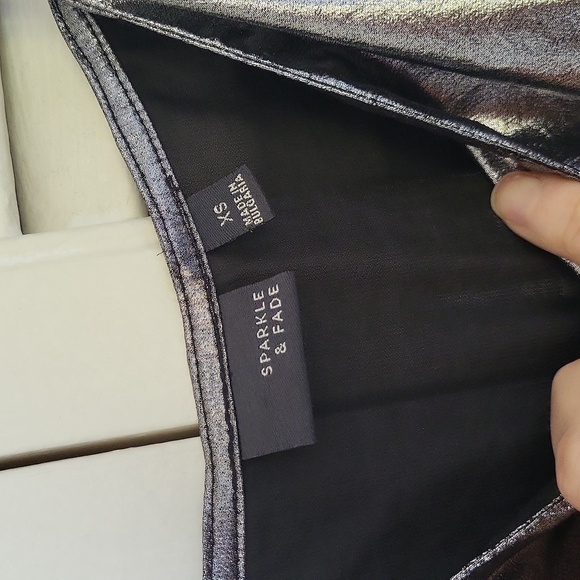 Vintage Urban Outfitters Silver Glam Slip Dress XS - Picture 3 of 4